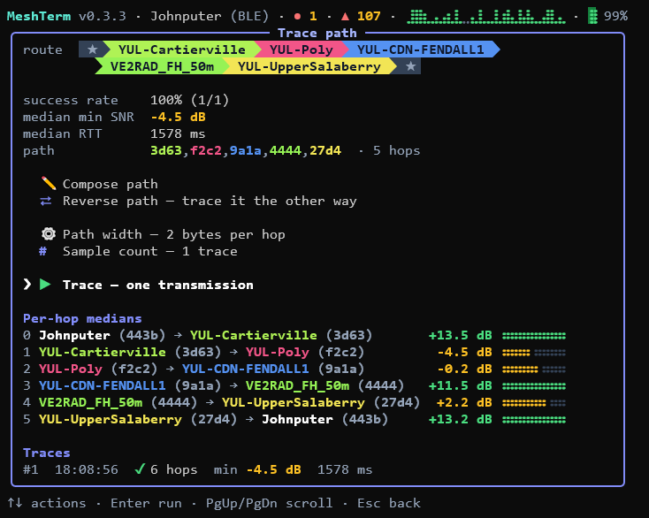 Trace screenshot